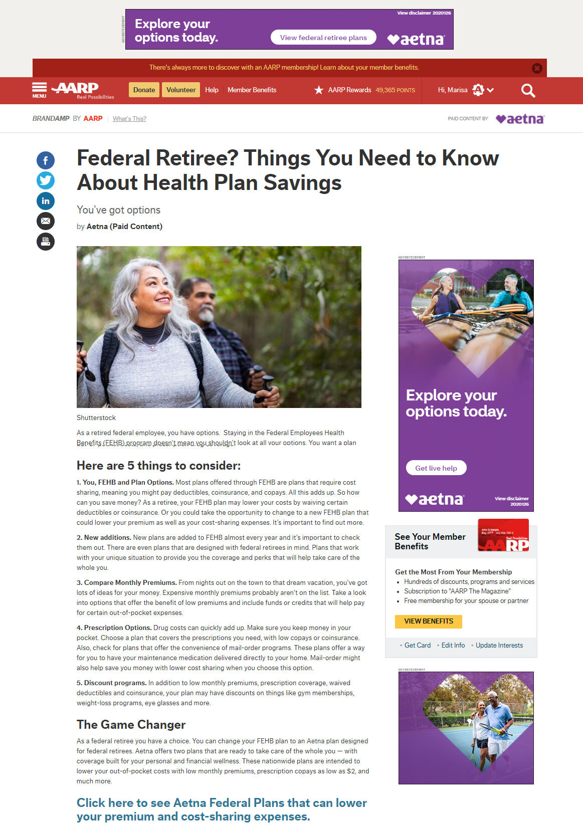 Aetna 2 Federal Retiree